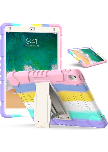 iPad Pro 10 5 Inç (2017) IPAD Air 10 5 Inç (2019) Pc Çubuk Standlı Silikon Tablet Kılıfı (Yurt Dışından)