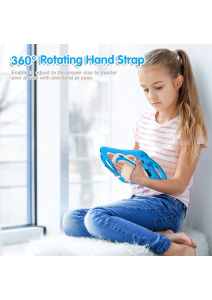 El Bandı Tamlı Silikon Sert Pc Koruyucu iPad Mini (2021) Döner Tekme Standlı turuncu Tablet Kılıfı (Yurt Dışından) fırsatları