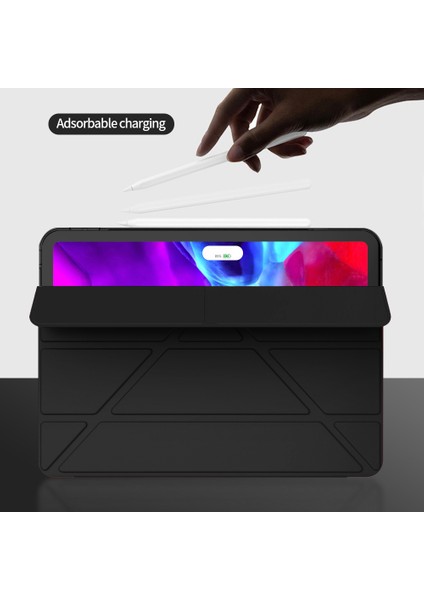 iPad Pro 12.9 Inç (2022 2021 2020 2018) Origami Standı Akıllı Tpu Deri Koruyucu Tablet Kılıfı (Yurt Dışından) modelleri