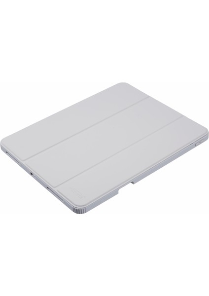 iPad Air 13 (2024) Deri Kalem Tutuculu Üç Katlı Stand Tablet Kılıfı (Yurt Dışından)