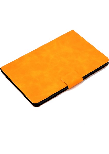 iPad Mini 2 3 4 ipad Mini (2019)SIĞIR Derisi Doku Pu Deri Standı Kart Tutucu Çizilmez Turuncu Tablet Kılıfı (Yurt Dışından)