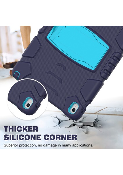 iPad Pro 10 5 Inç (2017) IPAD Air 10 5 Inç (2019) Pc Silikon Destek Standlı Lacivert Tablet Kılıfı (Yurt Dışından) fırsatları