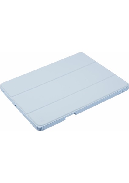 iPad Air 13 (2024) Deri Kalem Tutuculu Üç Katlı Stand Tablet Kılıfı (Yurt Dışından)