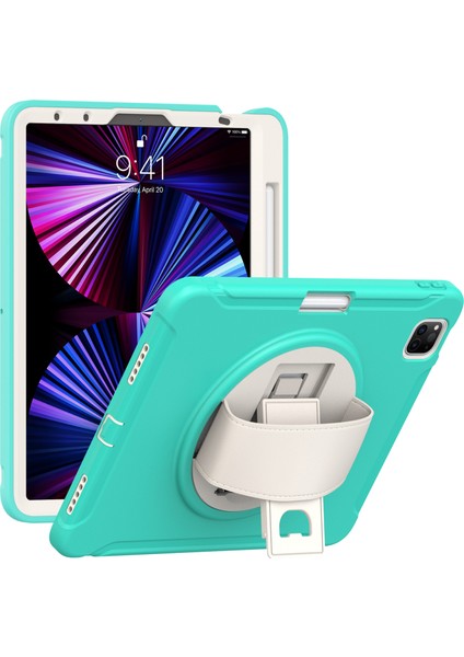 El Kayışı Pc Silikon Air 11 (2024) AIR (2020 2022) Nane i Standı Tablet Kılıfı (Yurt Dışından)