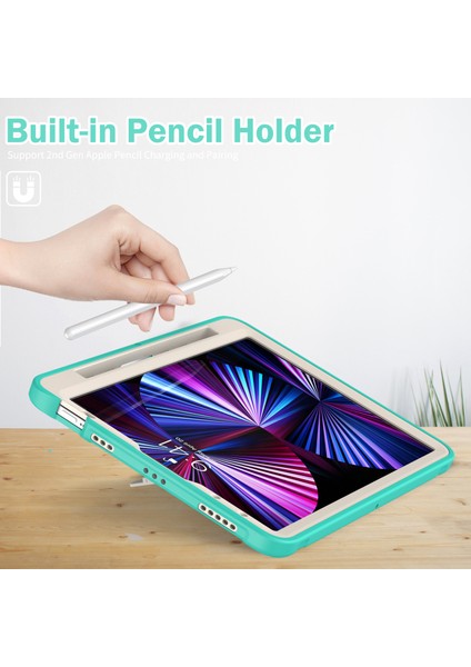 El Kayışı Pc Silikon Air 11 (2024) AIR (2020 2022) Nane i Standı Tablet Kılıfı (Yurt Dışından)