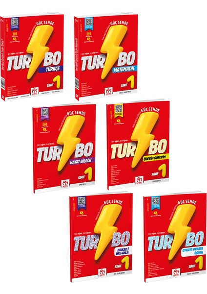 1.sınıf Turbo 2.dönem Eğitim Seti (6 Kitap) 2024-2025