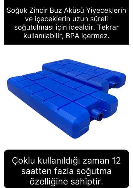 5 Adet Buz Aküsü 12 Saat Termal Soğutma Kamp Piknik Seyahat Yiyecek Içecek Çanta Soğuk Kutusu