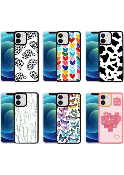 - Iphone 12 - Kılıf Desenli Koruyucu M-Fit Kapak