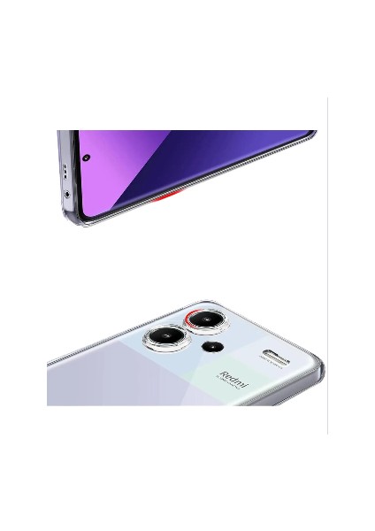 Xiaomi Redmi Note 13 Pro Plus 5g Kılıf Şeffaf Sararmaz Darbe Korumalı + Ekran Koruyucu Cam 2ın1 Set