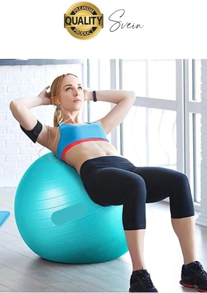 75 cm Yoga Pilates Topu ve Şişirme Pompası Hediye Denge Egzersiz Aerobik Jimnastik Reformer Spor Set indirimleri
