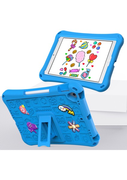 iPad 10.2 (2019 2020 2021) Eva Omuz Askılı Koruyucu stand Tablet Kılıfı (Yurt Dışından)