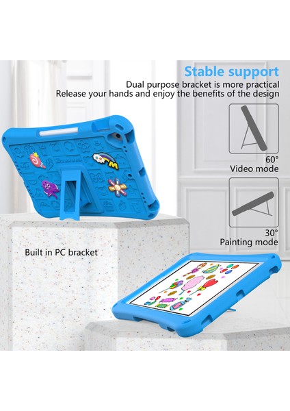 iPad 10.2 (2019 2020 2021) Eva Omuz Askılı Koruyucu stand Tablet Kılıfı (Yurt Dışından)