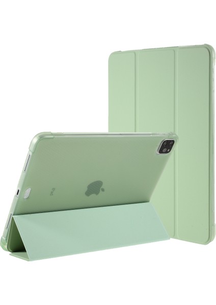 iPad Pro 11 Inç (2021 2020 2022) Kalem Yuvalı Üç Katlı Stand Akıllı Deri Tablet Kılıfı (Yurt Dışından)