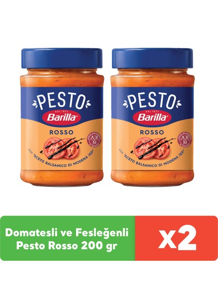 Domatesli ve Fesleğenli/Pesto Rosso 200 gr x 2 Adet