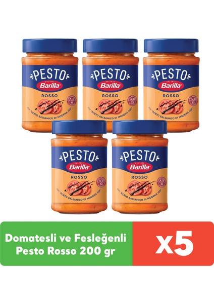 Domatesli ve Fesleğenli/pesto Rosso 200 G x 5 Adet