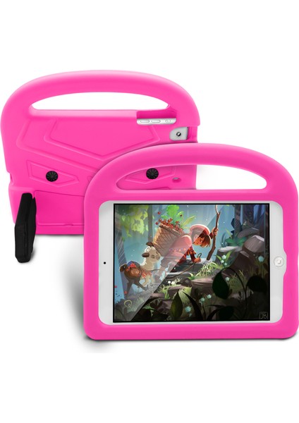 iPad Mini 4 3 2 1 Serçe Desenli Çocuk Dostu Eva Telefon Koruma stand Rose ile Tablet Kılıfı (Yurt Dışından)