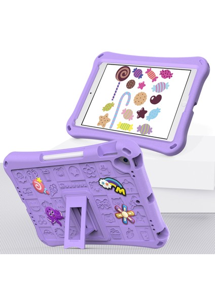 iPad 10.2 (2019 2020 2021) Eva Omuz Askılı Koruyucu stand Tablet Kılıfı (Yurt Dışından)