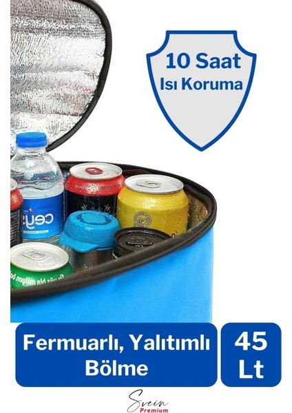 Sıcak Soğuk Tutucu Buzluklu Termos Bölmeli Fileli Omuz Askılı Fermuarlı Şık Plaj Kamp Piknik Çantası modelleri