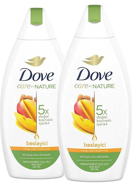 Care By Nature Nemlendirici Duş Jeli Mango Yağı & Badem Özü 450 ml X2