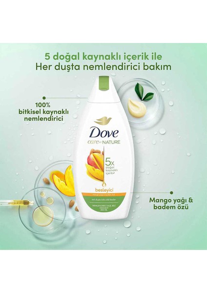 Care By Nature Nemlendirici Duş Jeli Mango Yağı & Badem Özü 450 ml X2