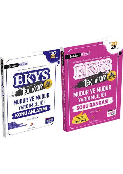 2025 MEB EKYS Müdür ve Yardımcılığı Konu Anlatımı - Soru Set