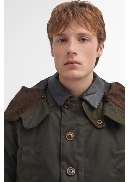 Barbour Shoreman Yağlı Ceket OL51 Olive fırsatları