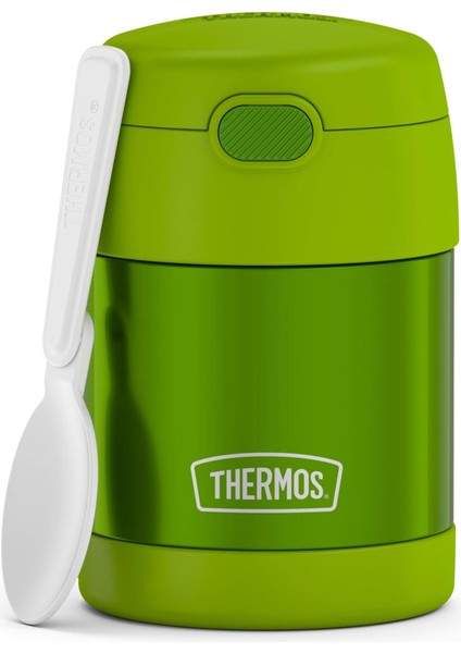 ， Yalıtımlı Yiyecek Kavanozu – 10 Oz Limon Yeşili – Katlanabilir Kaşıklı Çocuk Dostu Yiyecek Kavanozu (Yurt Dışından)