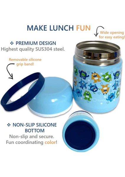 Yalıtımlı Bardak Yalıtımlı Paslanmaz Çelik Geniş Ağızlı Çorba Erkek Kız Okul Sızdırmaz Termal Vakum Mühürlü Konteyner 300 ml Mavi Set ile Çocuk Öğle Yemeği Kutusu (Yurt Dışından) modelleri