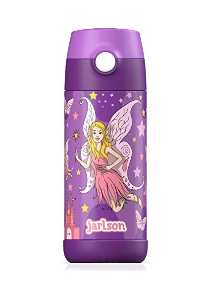 ， Çocuk Paslanmaz Çelik Hasır Su Şişesi 350ML – Bpa Free – Sızdırmaz – Okul ve Kreşler Için Yalıtımlı Su Şişesi (Yurt Dışından)