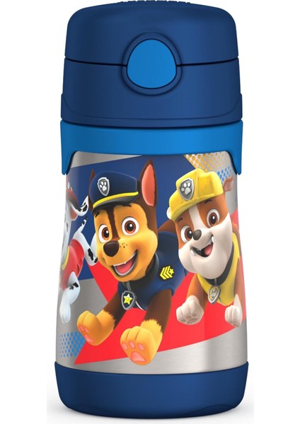 ， Termos Vakum Yalıtımlı Paslanmaz Çelik 10 Oz Sippy Şişe Paw Patrol Boys (Yurt Dışından)