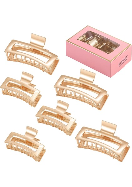 Case Pack Large Metal Hair Clips 4 Inch For Women And Thinner Perfect Jaw Clips Thick Hair Style Strong Hold Hair Fashion Hair Accessories (Yurt Dışından)
