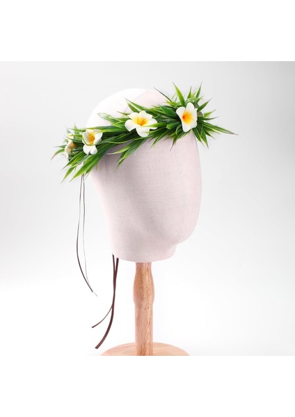 White Tropical Hawaiian Headband - Tropical Flower Headband 2 Pieces Hawaiian Hair Clip Plum Blossom Hair Accessories Set For Women (Yurt Dışından) modelleri