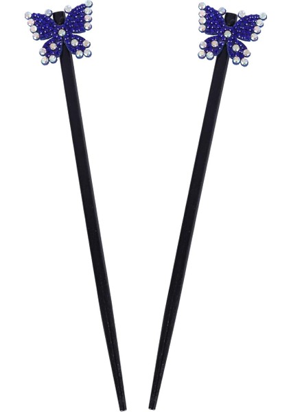 Set Of Chopsticks, Hair Stick And Gem Butterfly (Yurt Dışından)