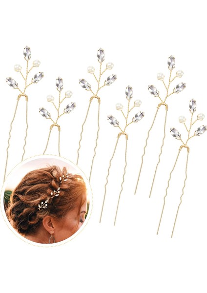 ,, Bridal Hairpin Water, Flower Wedding Hair Accessories Retro Hair Accessories Party Hairpin Suitable For Brides, Bridesmaids, (Yurt Dışından)