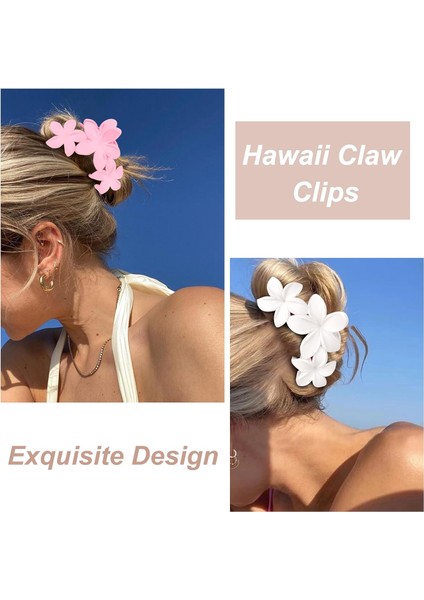 Flower Hair Accessories: 4pcs Matte Feather Hair Clips Women And Girls Strong Fixing Clips (Yurt Dışından)