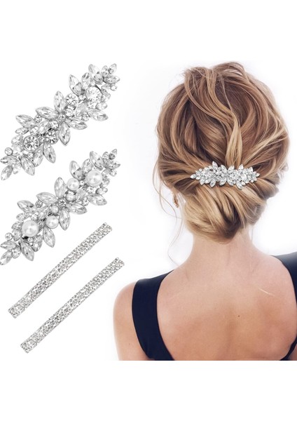 Pieces Hairpins Ladies Water, Hairpins Flower Hairpins,, French Hairpins Hairpins Hairpins Hairpins Ladies Wedding Accessories (Yurt Dışından)