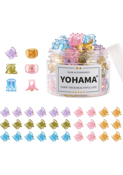 36PCS Durable Mini Hair Clips Perfect For Styling Kids And Adults Hairstyles Decorating Buns Strong Grip Multifunctional Clips. (3 Colors) (Yurt Dışından)