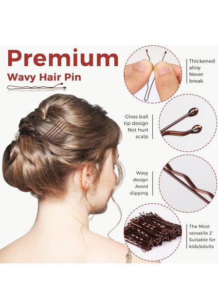 300 Pieces Hair Clips Brown Brown Hair Clips For Women Girls And Kids Invisible Curling Hair Clips With Storage Box Painless Hair Clips (2 Inch Brown) (Yurt Dışından) modelleri