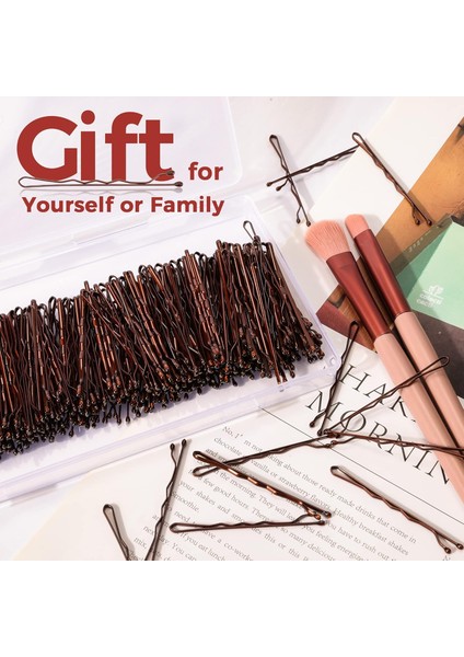 300 Pieces Hair Clips Brown Brown Hair Clips For Women Girls And Kids Invisible Curling Hair Clips With Storage Box Painless Hair Clips (2 Inch Brown) (Yurt Dışından) fırsatları