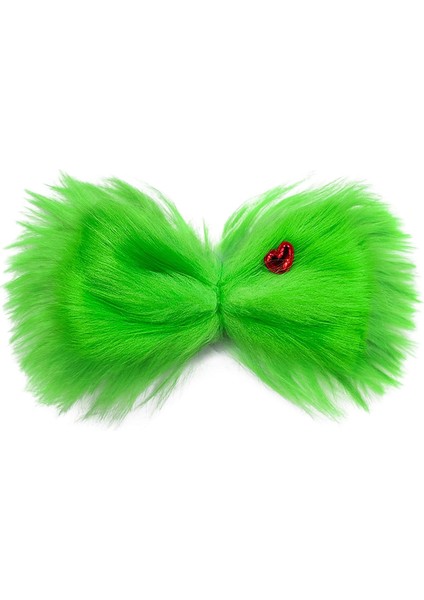 Large Furry Bow Christmas Hairpin Girls Women Halloween Hairpin Halloween Role Playing Costume Accessories Props (Yurt Dışından)