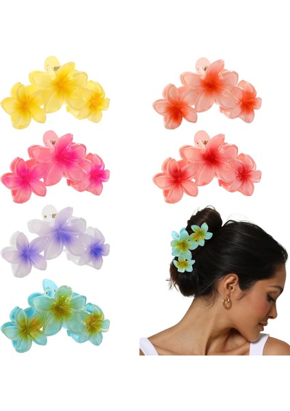 Flower Hair Clips For Women And Girls, Large Size, Strong Fixing, Non-Slip Flower Claw Clips, Suitable For Thick And Thin Hair Accessories (Yurt Dışından) modelleri