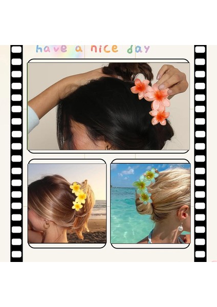 Flower Hair Clips For Women And Girls, Large Size, Strong Fixing, Non-Slip Flower Claw Clips, Suitable For Thick And Thin Hair Accessories (Yurt Dışından) fırsatları