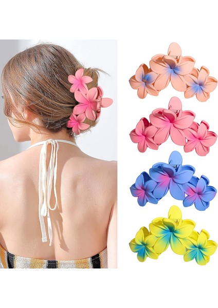 Flower Hair Accessories: 4pcs Matte Feather Hair Clips Women And Girls Strong Fixing Clips (Yurt Dışından)