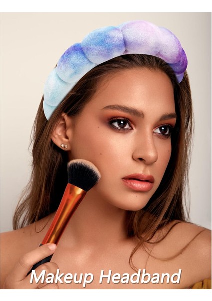 Pack Of Multicolor Sponge Bow Hairbands For Makeup, Skin Care And Face Washing - Wristband Set Women's Hair Accessories (Yurt Dışından) fırsatları