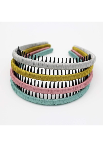 Fashion Floral Teeth Headband Comb Hair Accessories Non-Slip Headband Soft And Comfortable Headband For Women/girls (4 Colors) (Yurt Dışından)