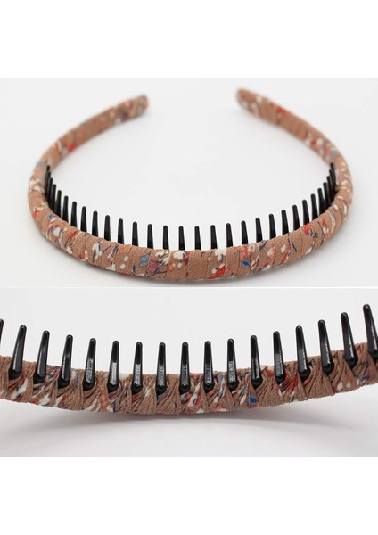 Fashion Floral Teeth Headband Comb Hair Accessories Non-Slip Headband Soft And Comfortable Headband For Women/girls (4 Colors) (Yurt Dışından) fırsatları