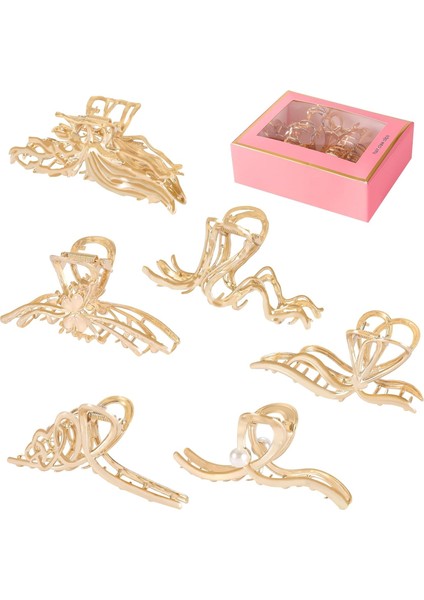 Case Pack Large Metal Hair Clips 4 Inch For Women And Thinner Perfect Jaw Clips Thick Hair Style Strong Hold Hair Fashion Hair Accessories (Yurt Dışından)
