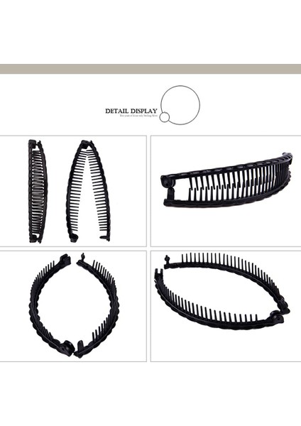 Pieces Hair Clips Retro Hair Cutting Comb Tools For Thick Curly Hair Accessories Fishtail Double Banana Clips Set For Women Girls (Yurt Dışından) fırsatları