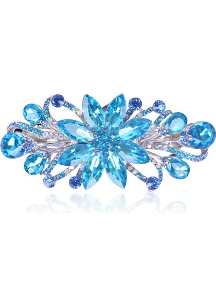 The Flower Luxury Design Hairpin Is Also A Perfect Mother's Day Gift For Mom (Dark Blue) (Yurt Dışından)