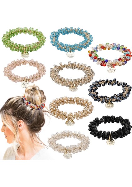 Pcs Hairband Elastic Hairband Fixed Hair Rope Elastic Handmade Bohemian Hair Accessories Suitable For Women Girls (Yurt Dışından)
